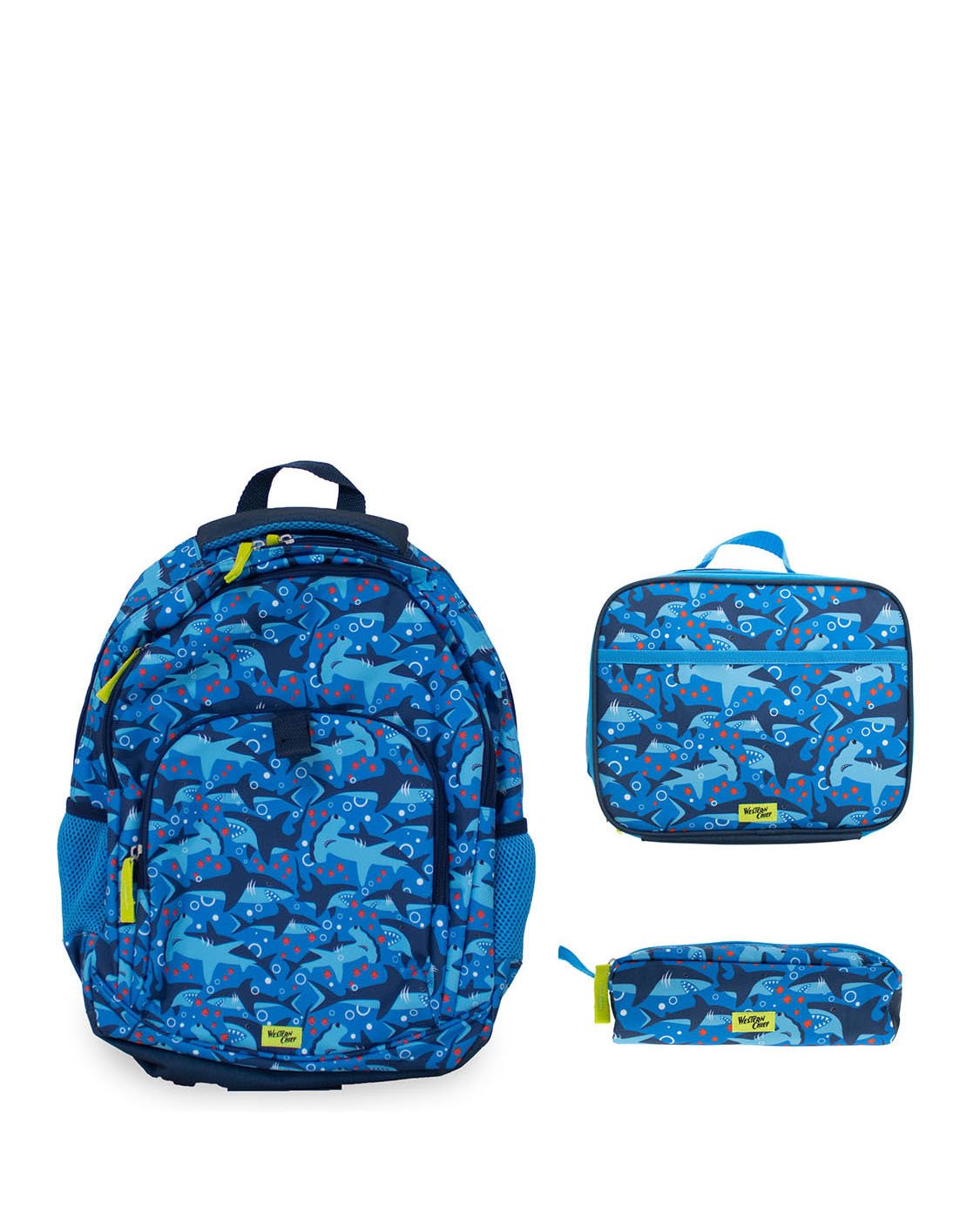 Western Chief Kids Sharks Backpack Bundle - Navy