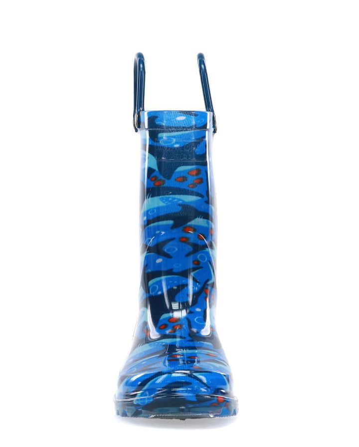 Kids Shark Chase Lighted Rain Boot - Blue - Western Chief