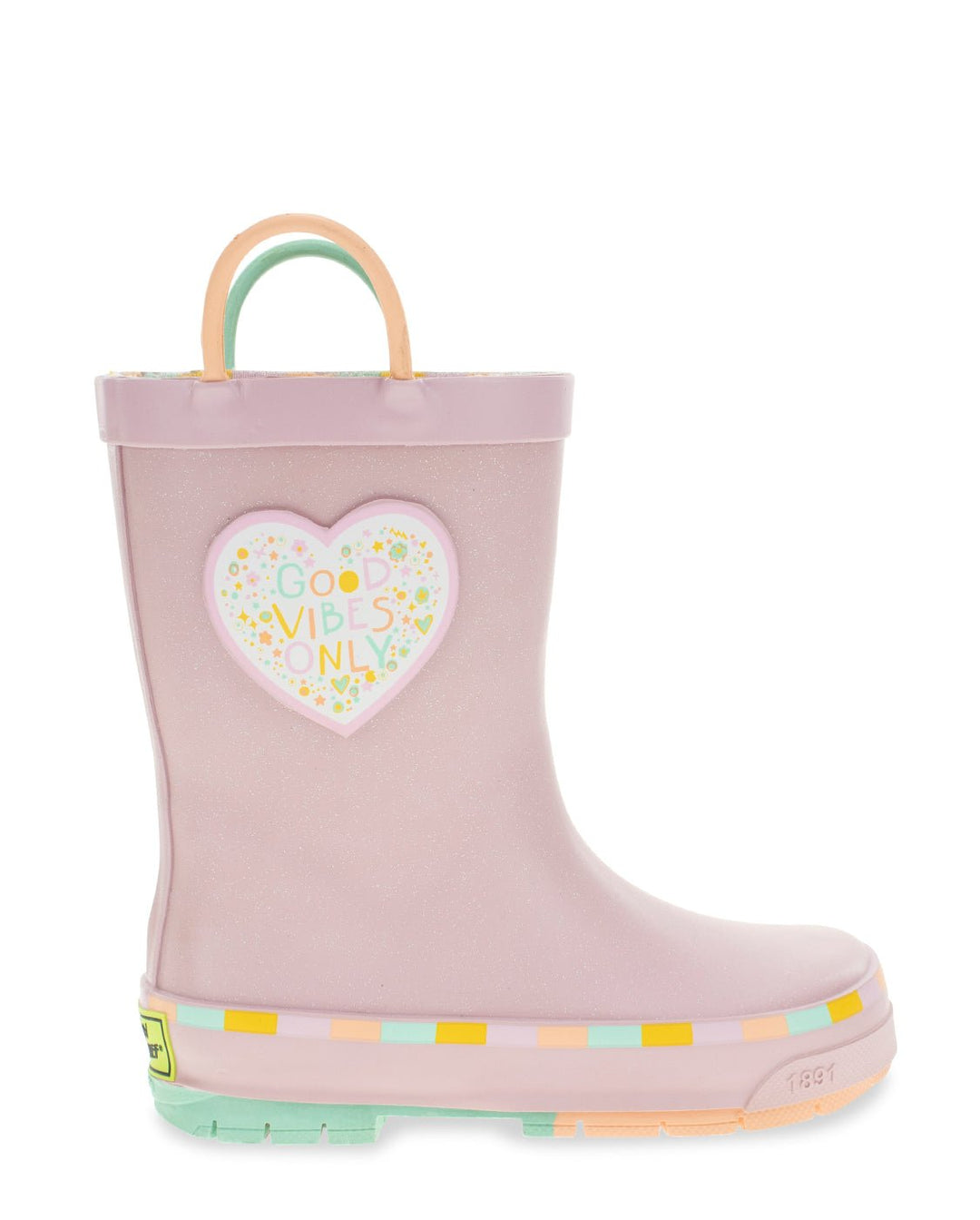 Kids Sparkle Heart Rain Boot - Lilac - Western Chief