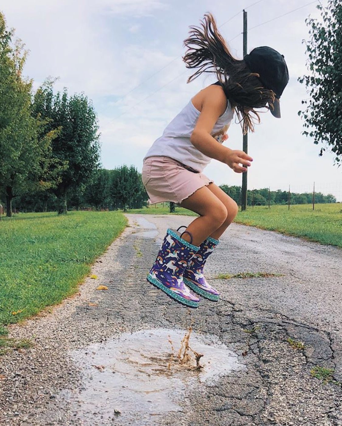 Purple boots kids sale