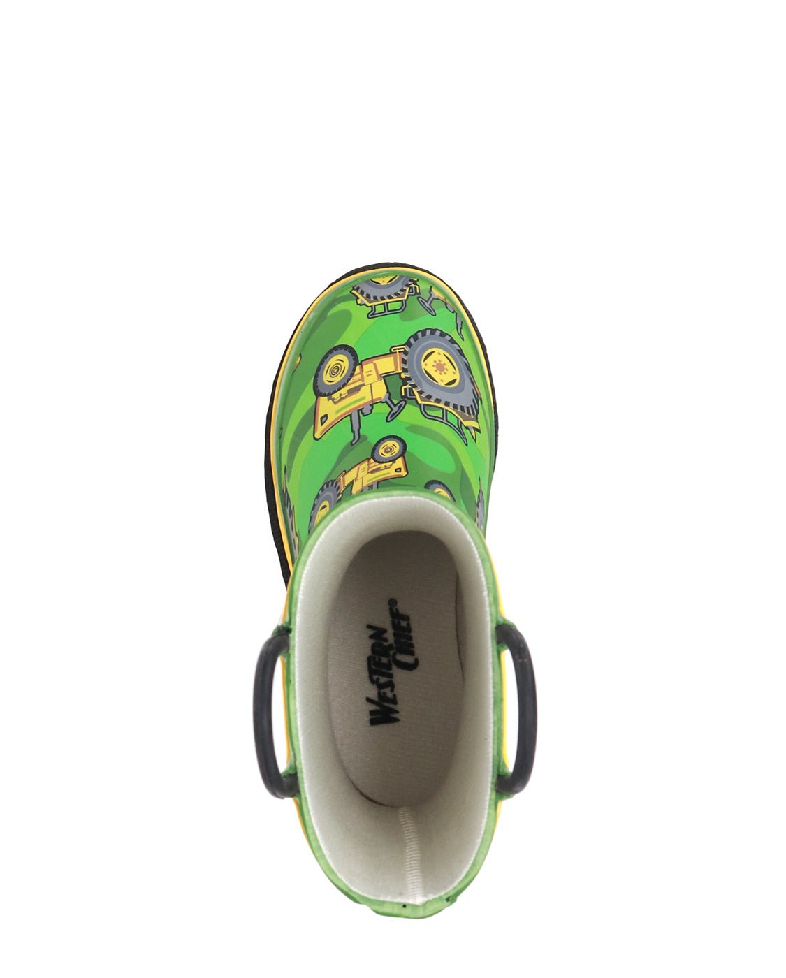 Tractor rain boots top toddler