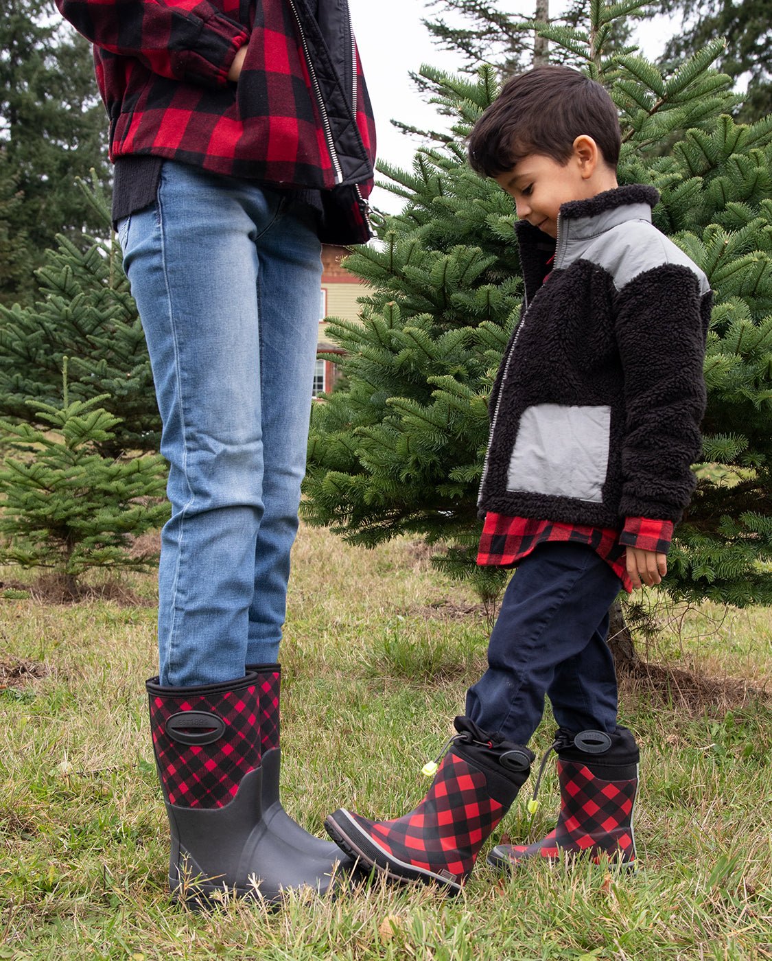 Next tartan boots clearance