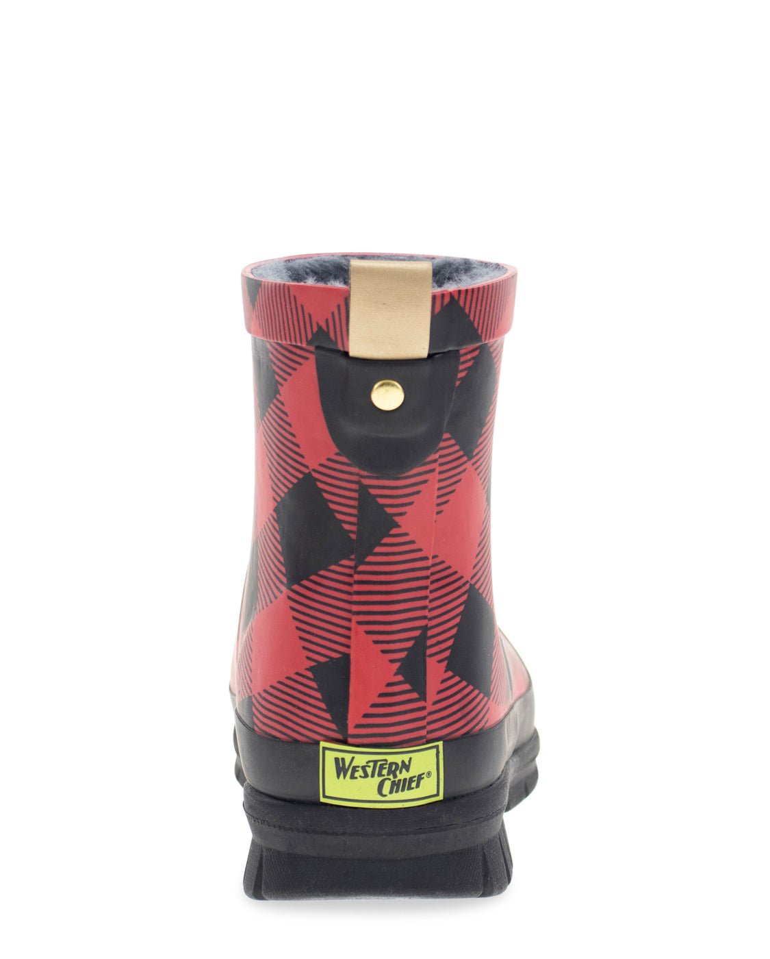Red ankle hot sale rain boots