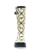 Women's Country Cows Tall Rain Boot - Cream - Western Chief