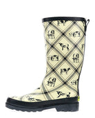 Women's Country Cows Tall Rain Boot - Cream - Western Chief