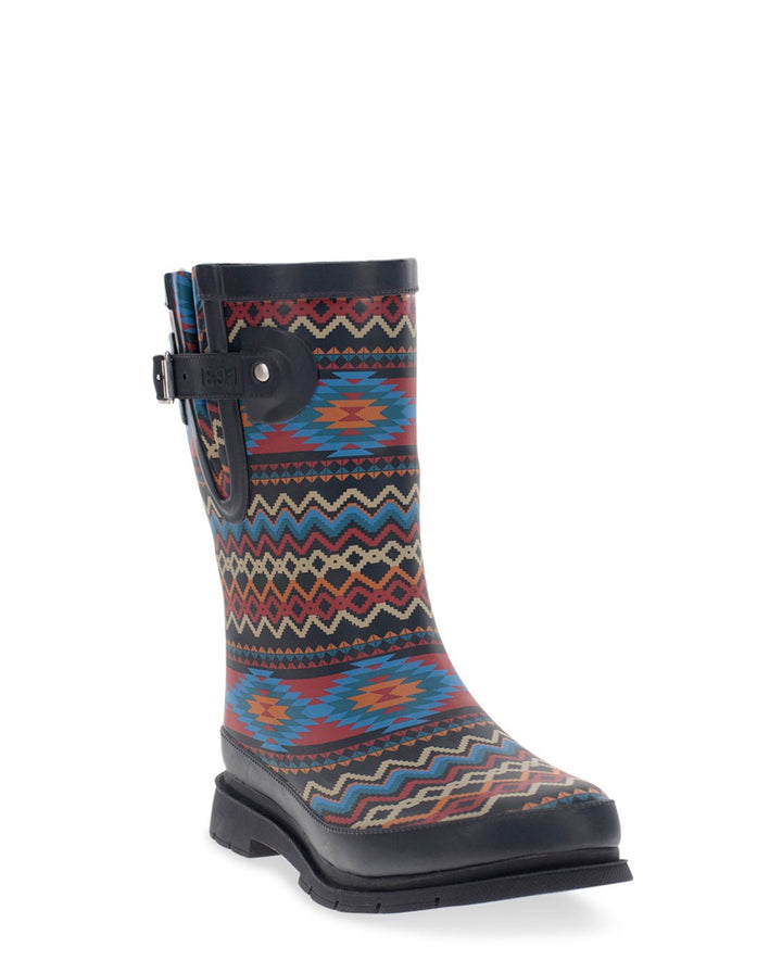 Women's Country Stripe Mid Rain Boot - Gray - Western Chief