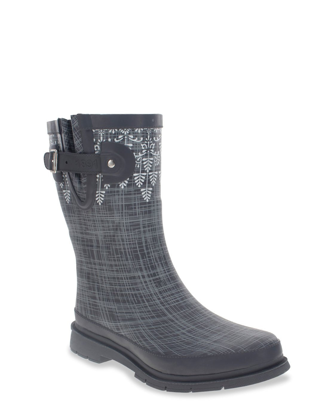 Women s Dove Tree Mid Rain Boot Dark Charcoal Western Chief