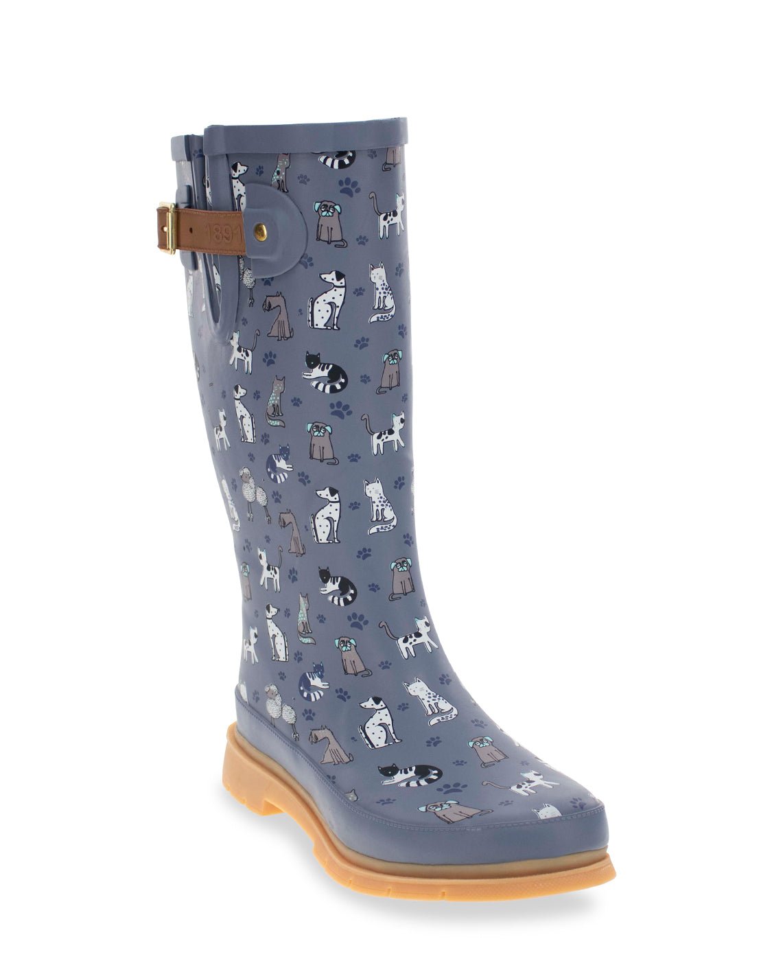 Womens dog print rain boots on sale