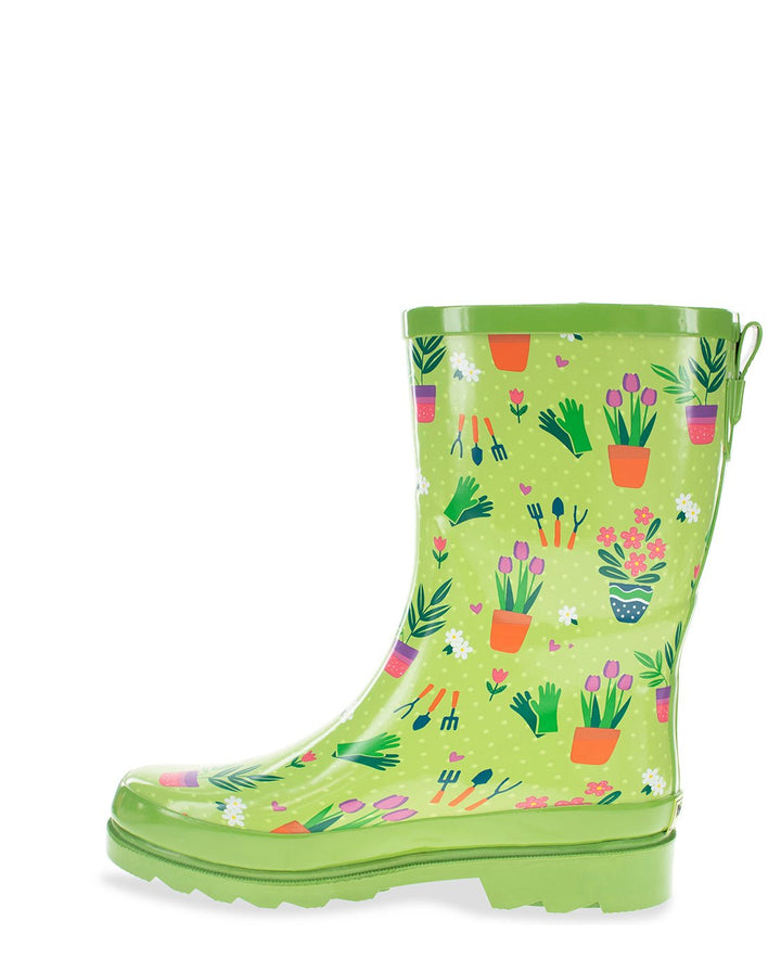 Women's Garden Days Mid Rain Boot - Green - Western Chief