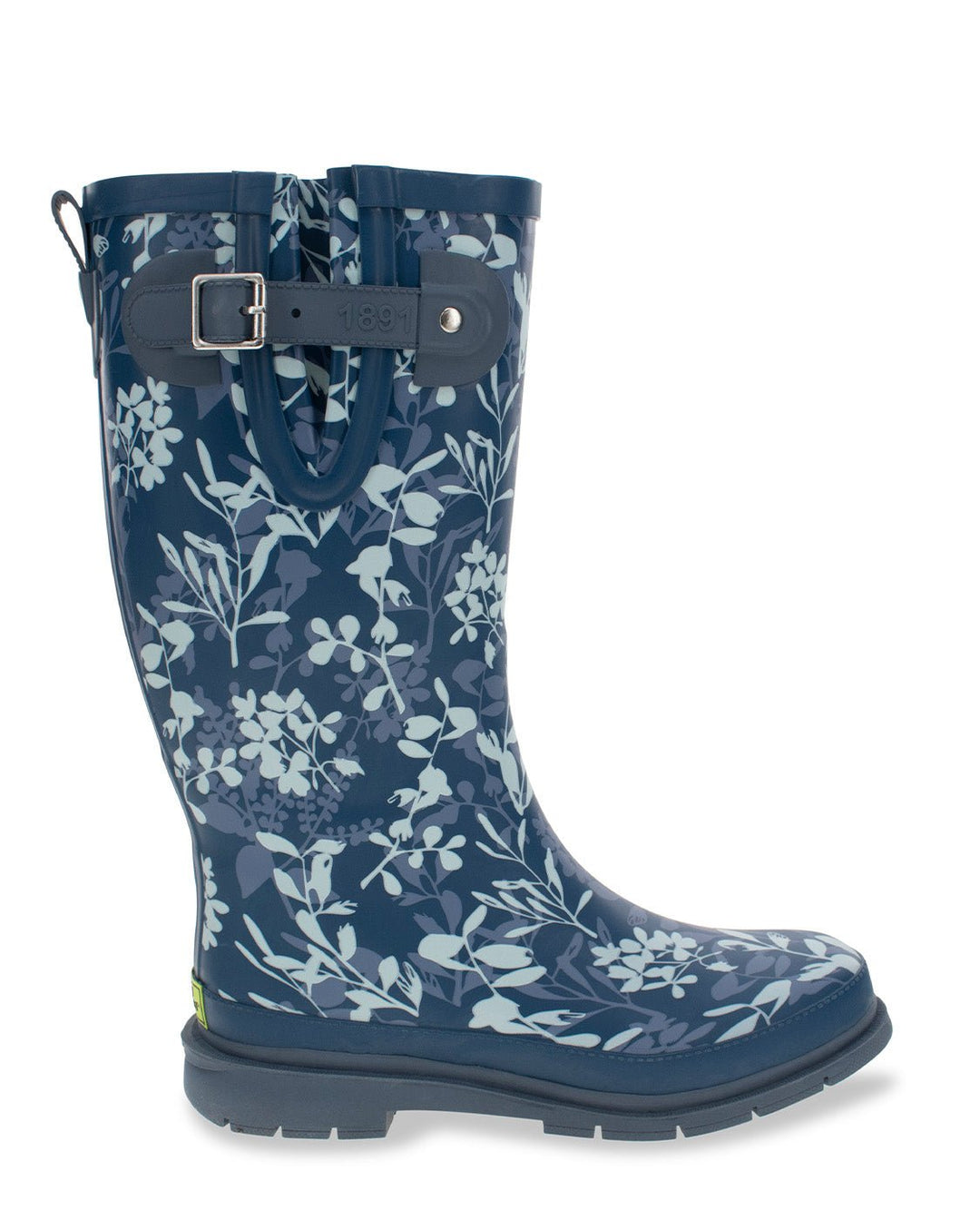 Women's Leafy Branches Tall Rain Boot - Navy - Western Chief