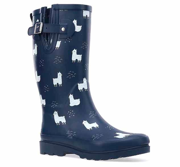 Women's No Probllama Rain Boot - Navy - Western Chief